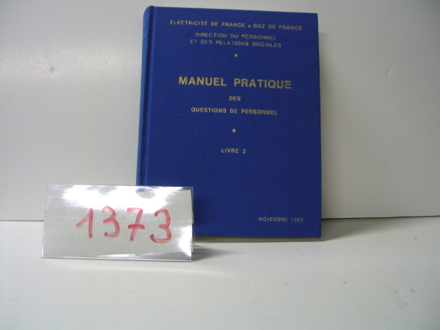  Collection ASPEG, pièce numéro 1373 : Manuel pratique des question de personnel EGF