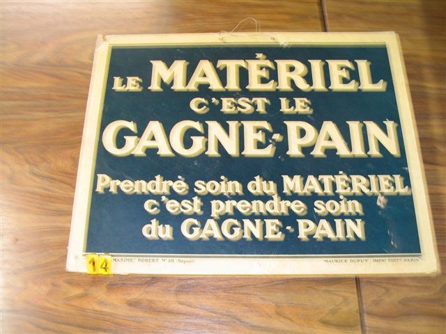  Collection ASPEG, pièce numéro 14 : Carton Maximes Robert n°28