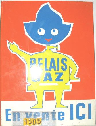  Collection ASPEG, pièce numéro 1505 : enseigne gaz