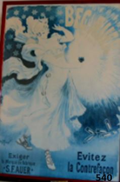  Collection ASPEG, pièce numéro 540 : Affiche Bec Auer