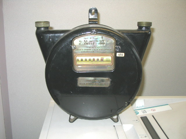  Collection ASPEG, pièce numéro 156 : Compteur gaz