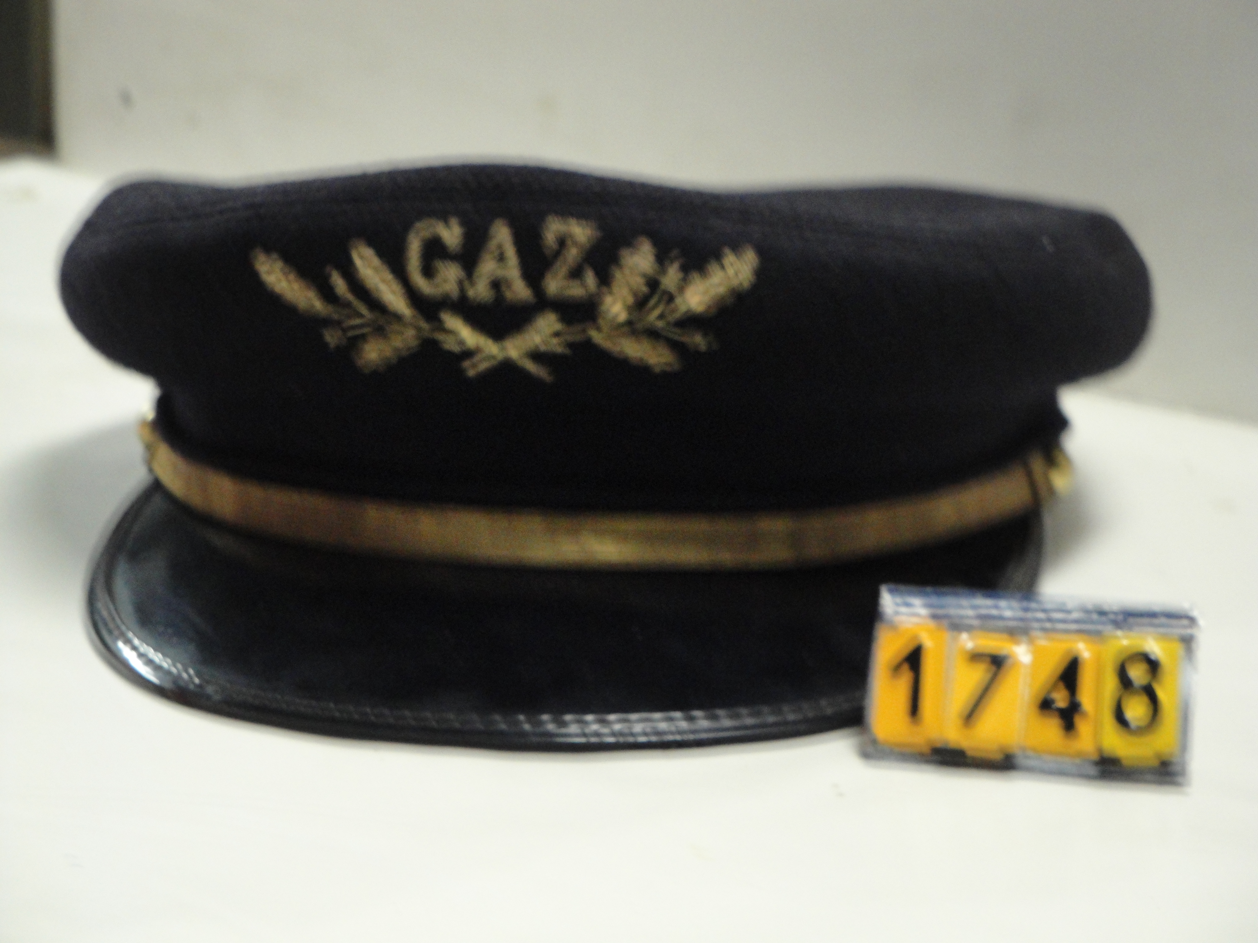  Collection ASPEG, pièce numéro 1748 : Casquette GAZ