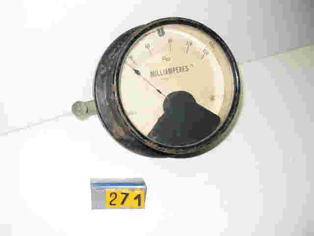  Collection ASPEG, pièce numéro 271 : Milliampèremètre