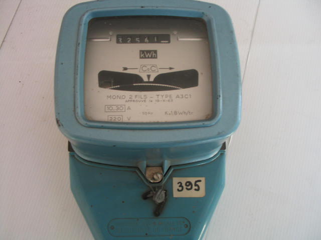  Collection ASPEG, pièce numéro 395 : Compteur bleu