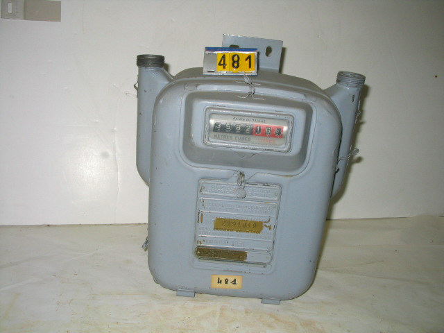  Collection ASPEG, pièce numéro 481 : Compteur à gaz