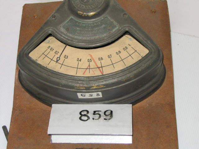  Collection ASPEG, pièce numéro 859 : Ampèremètre